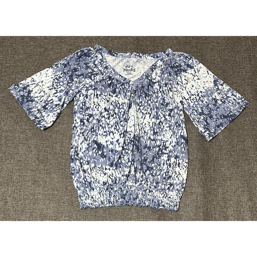 Mudd‎ Women's L Pullover Smocked Waist Knit Top
